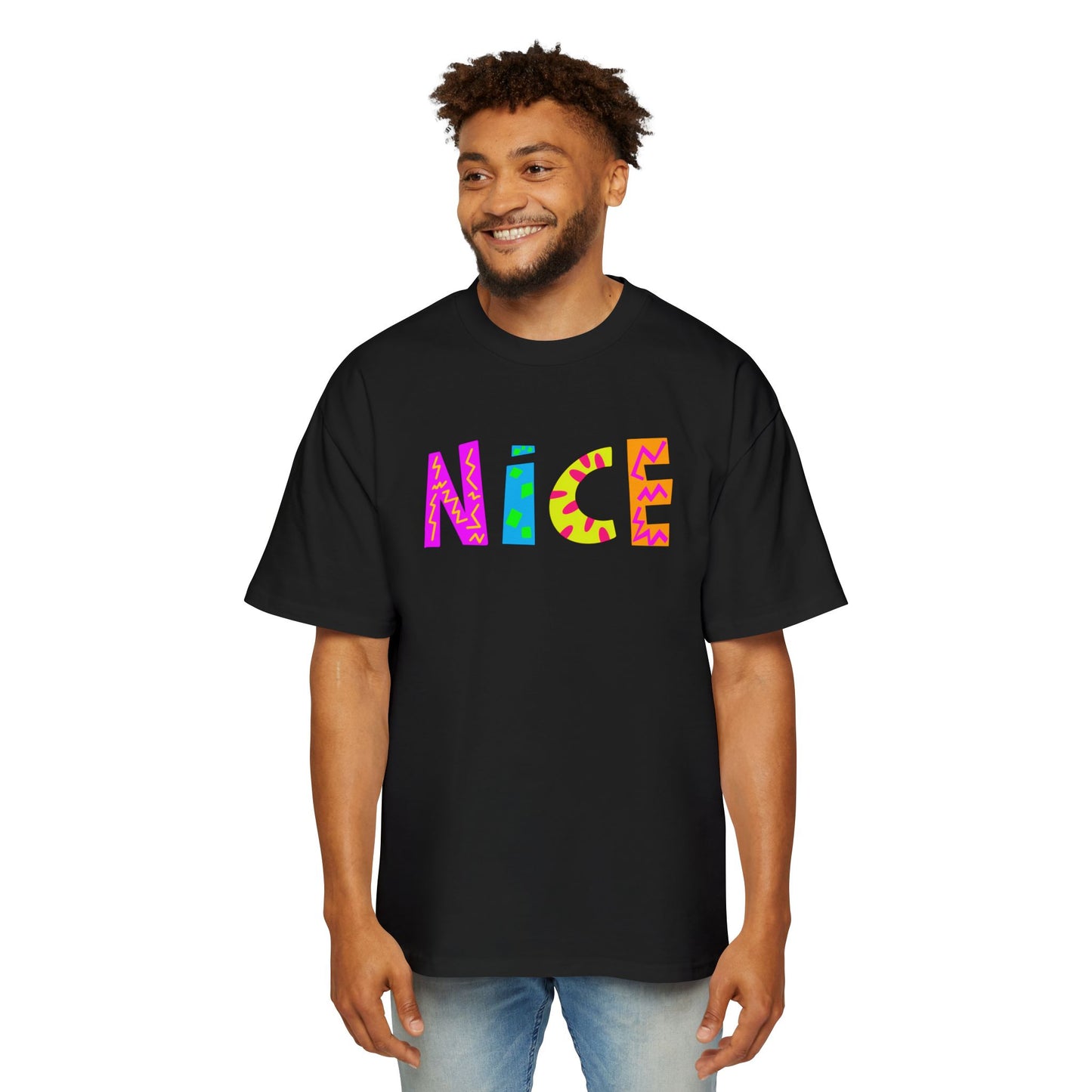 "NICE" Heavy Oversized Tee