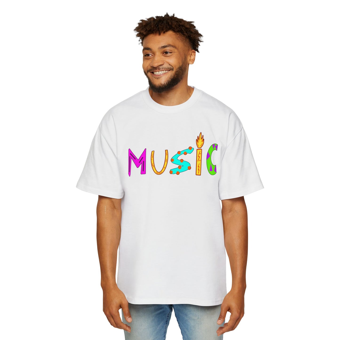 "MUSIC" Heavy Tee