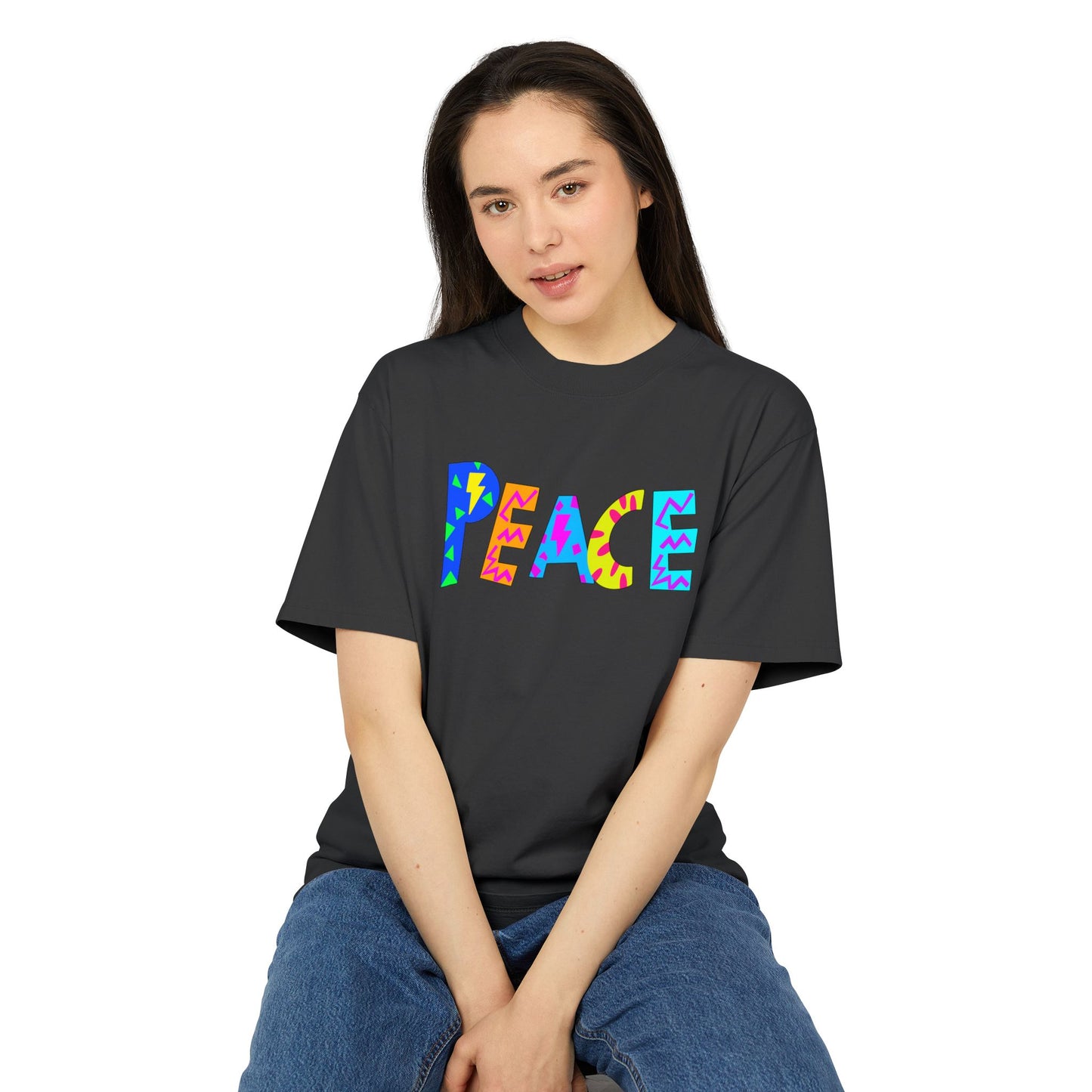 "PEACEOUT" Unisex Heavy Faded Tee