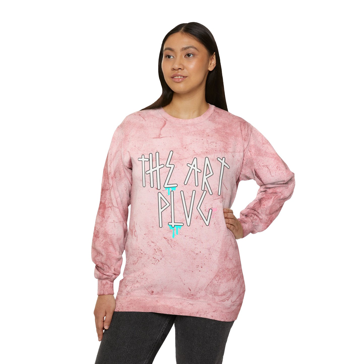 "TAP DRIP" Unisex Color Blast Crewneck Sweatshirt