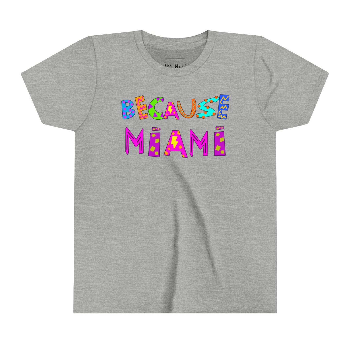 "BECAUSE MIAMI KIDS" Youth Short Sleeve Tee