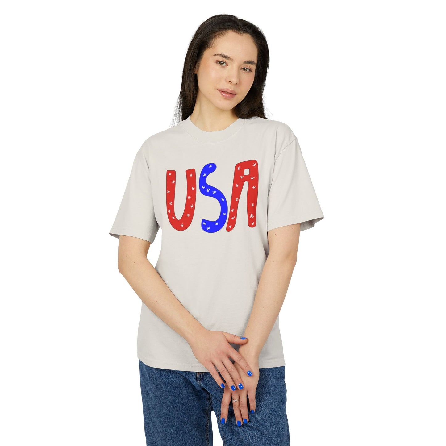 "USA" Unisex Heavy Faded Tee