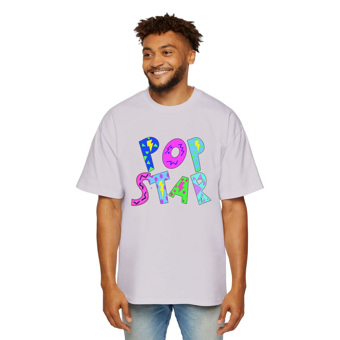 "POP STAR" Unisex Heavy Oversized Tee