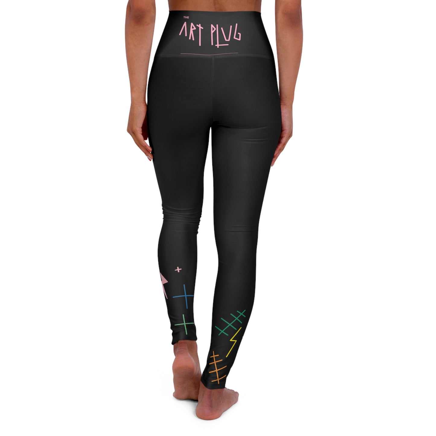 "LOST NIGHT" High Waisted Yoga Leggings (AOP)