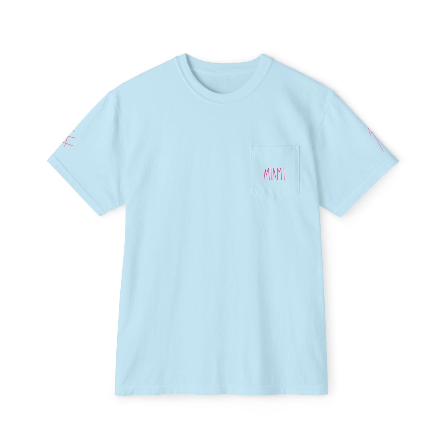 "Miami" Unisex Garment-Dyed Pocket T-Shirt