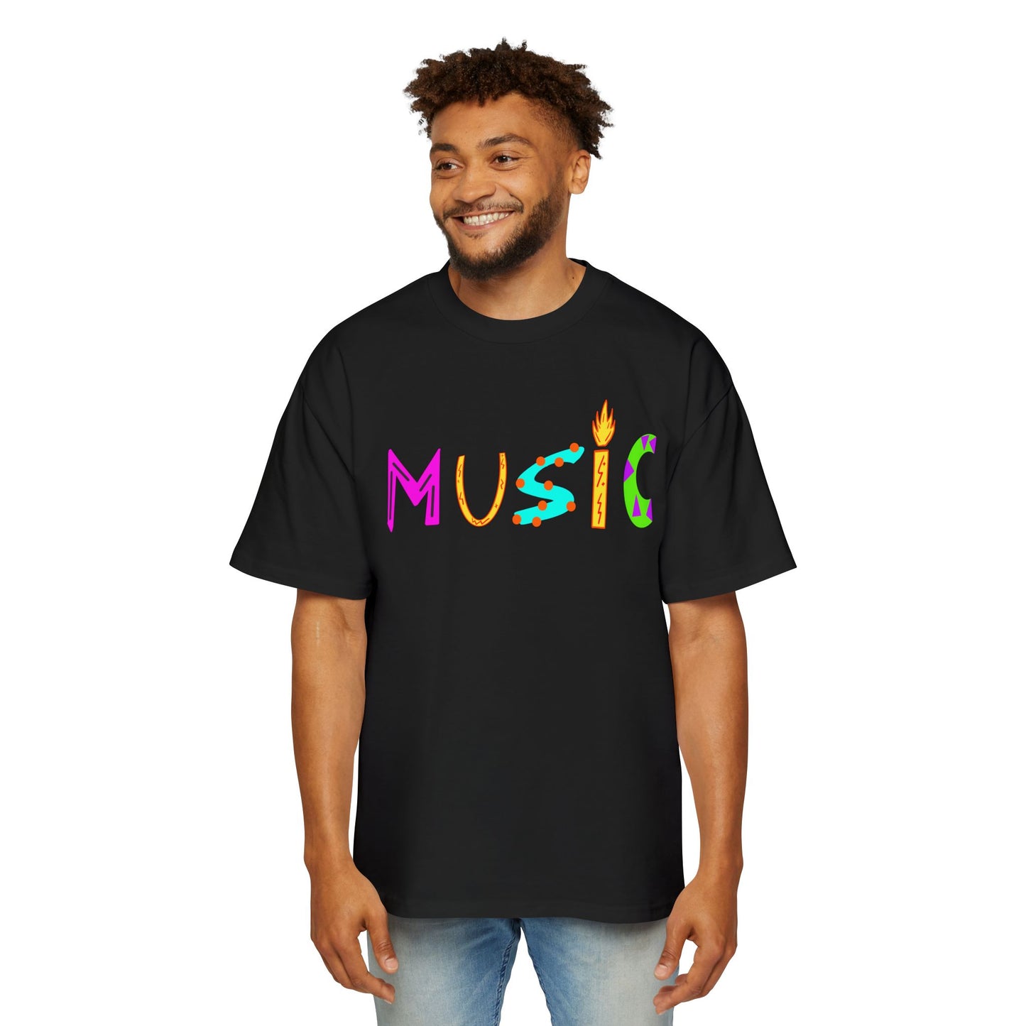 "MUSIC" Heavy Tee