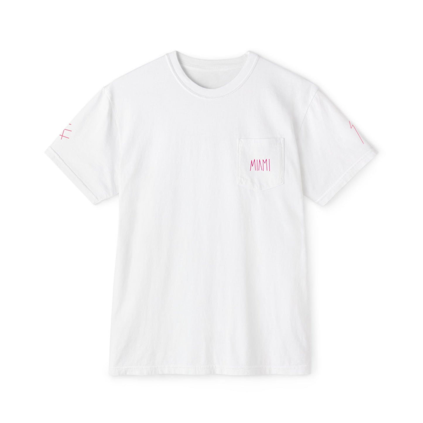 "Miami" Unisex Garment-Dyed Pocket T-Shirt