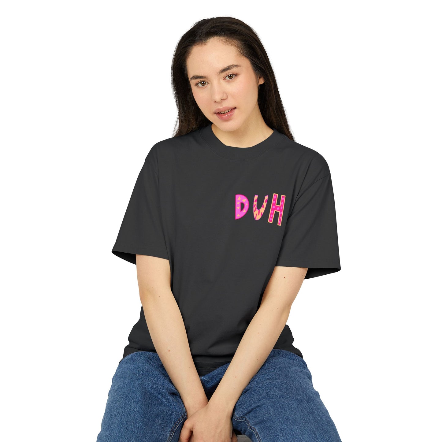 "DUH" Unisex Heavy Faded Tee