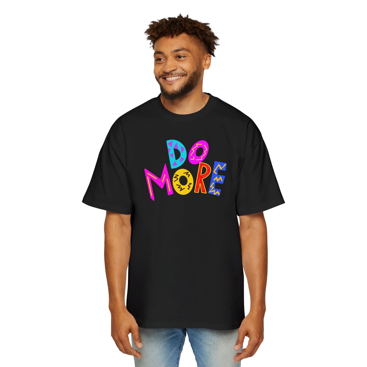 "DO MORE" Unisex Heavy Oversized Tee