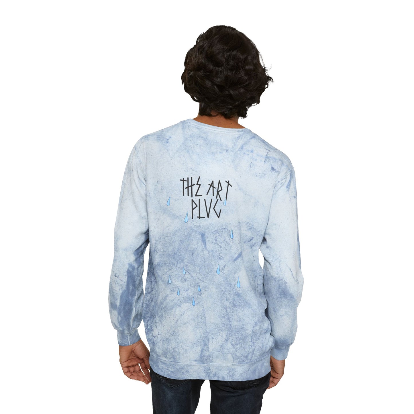 "IT'S WET" Unisex Color Blast Crewneck Sweatshirt