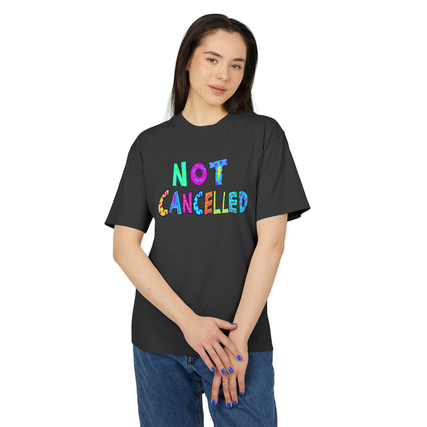 "NOT CANCELLED" Unisex Heavy Faded Tee