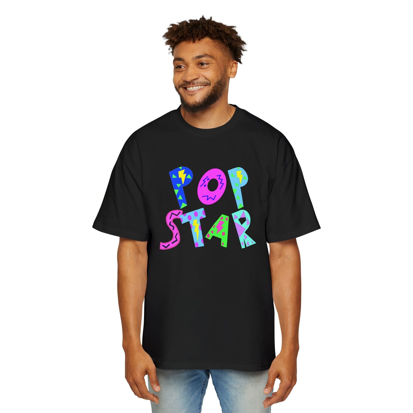 "POP STAR" Unisex Heavy Oversized Tee