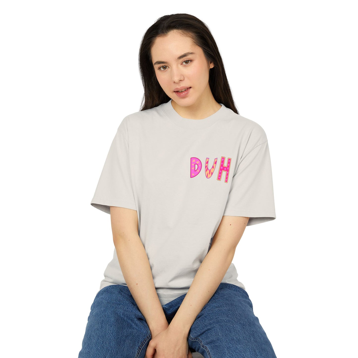 "DUH" Unisex Heavy Faded Tee