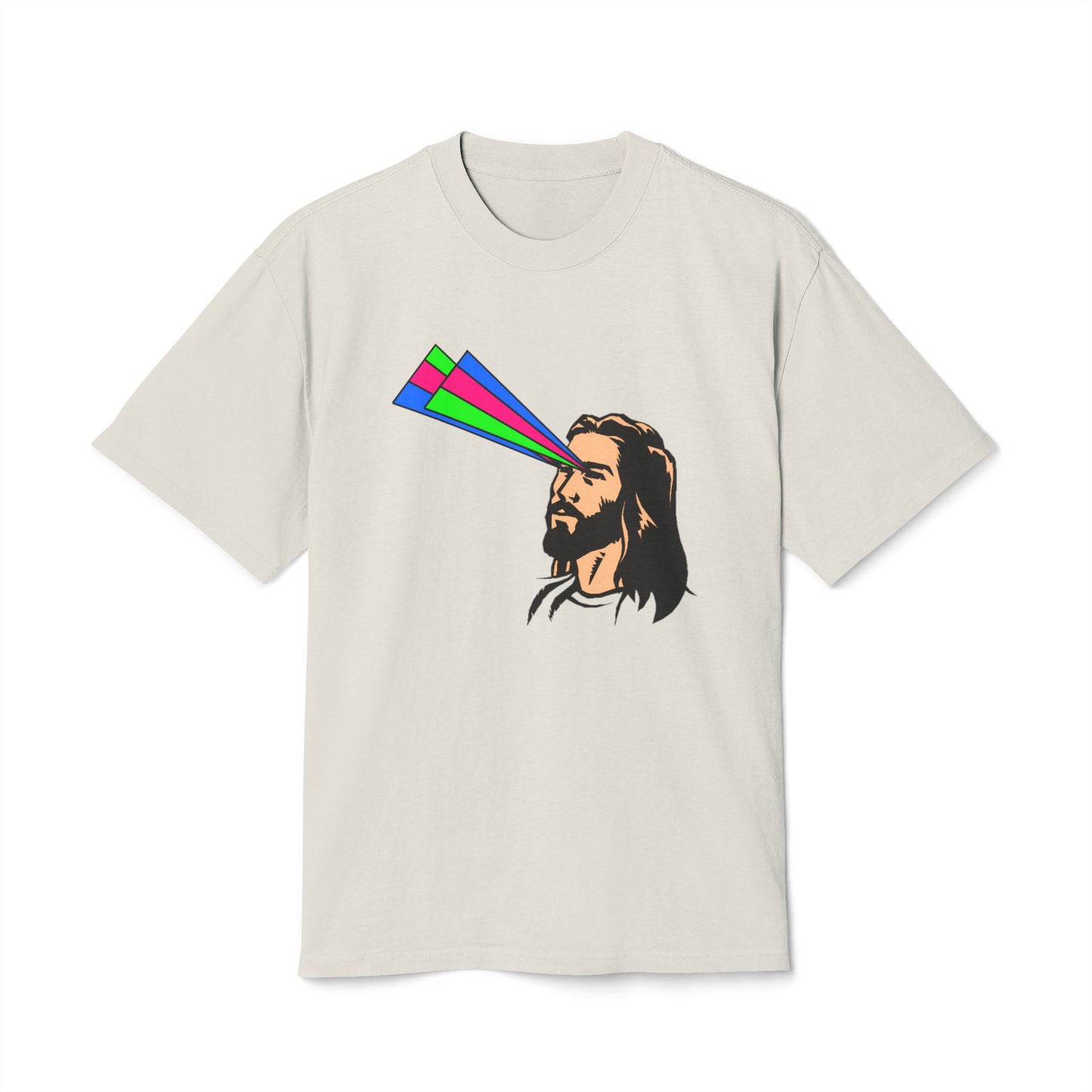 "JESUS LASERS" Unisex Heavy Faded Tee