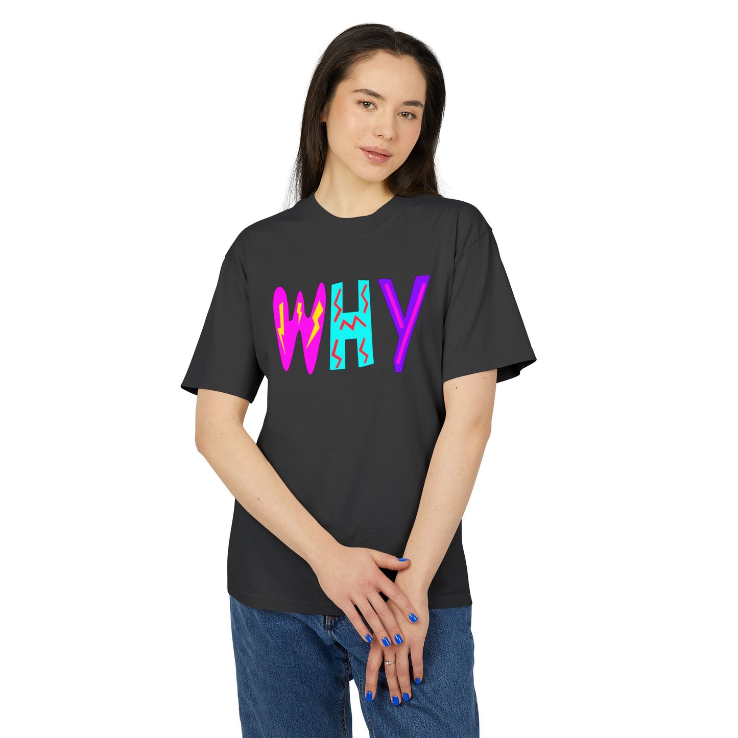 "WHY" Unisex Heavy Faded Tee