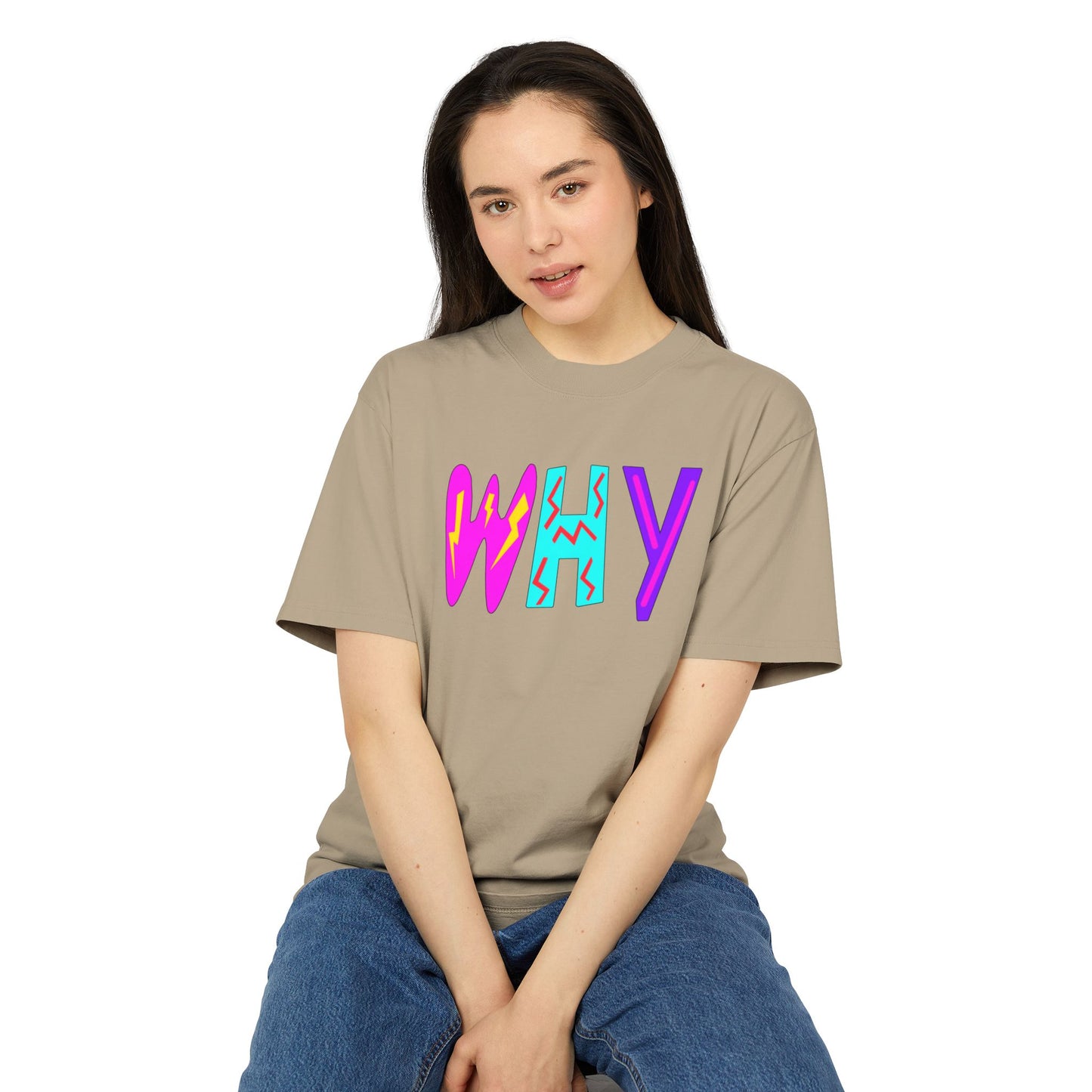 "WHY" Unisex Heavy Faded Tee