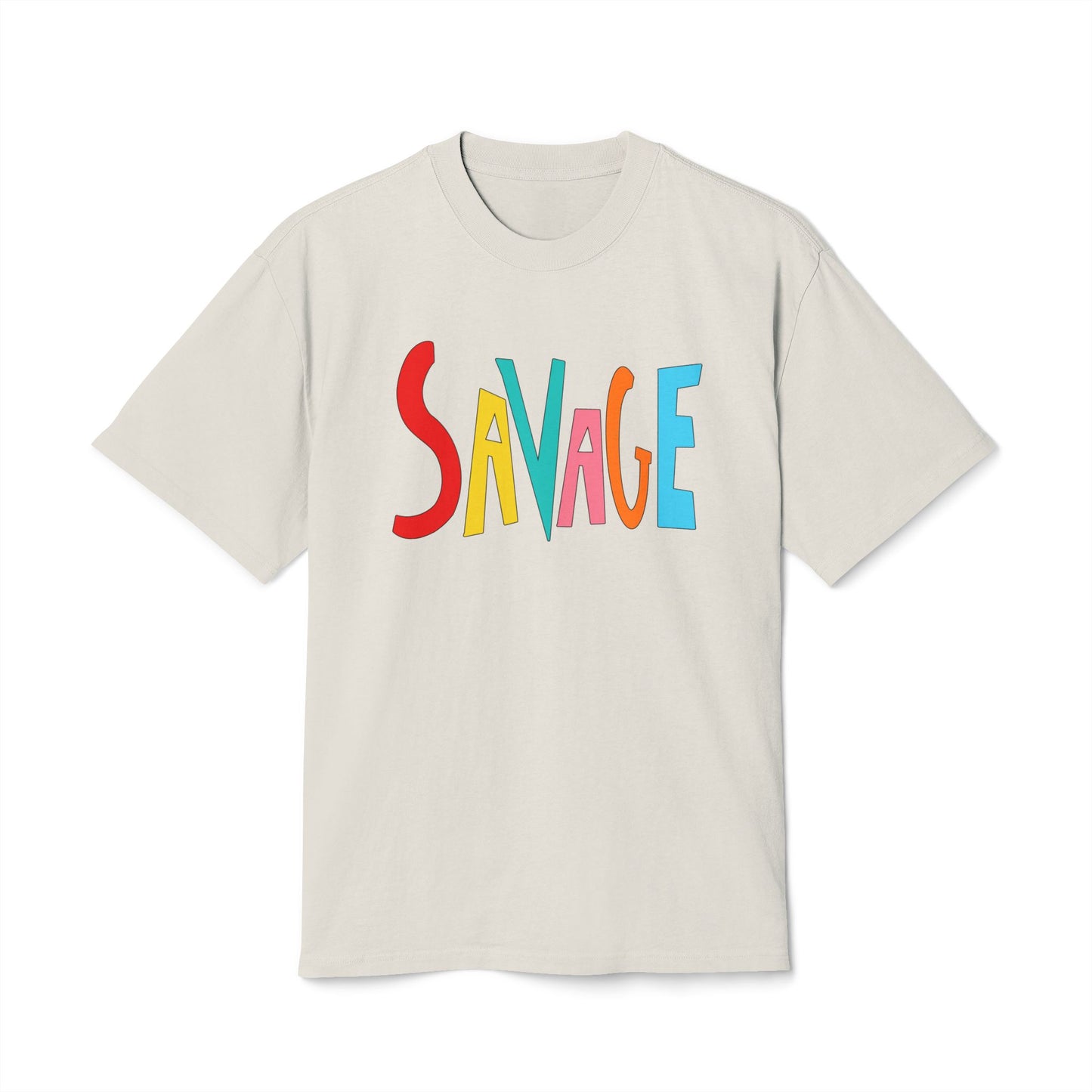 "SAVAGE" Unisex Heavy Faded Tee