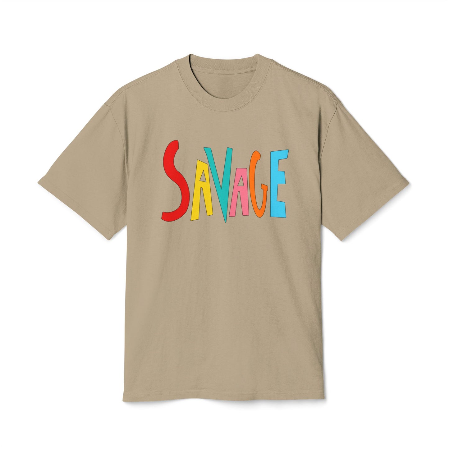 "SAVAGE" Unisex Heavy Faded Tee