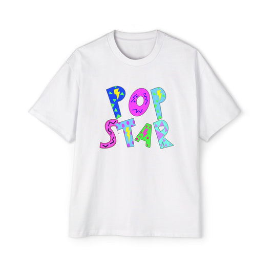 "POP STAR" Unisex Heavy Oversized Tee