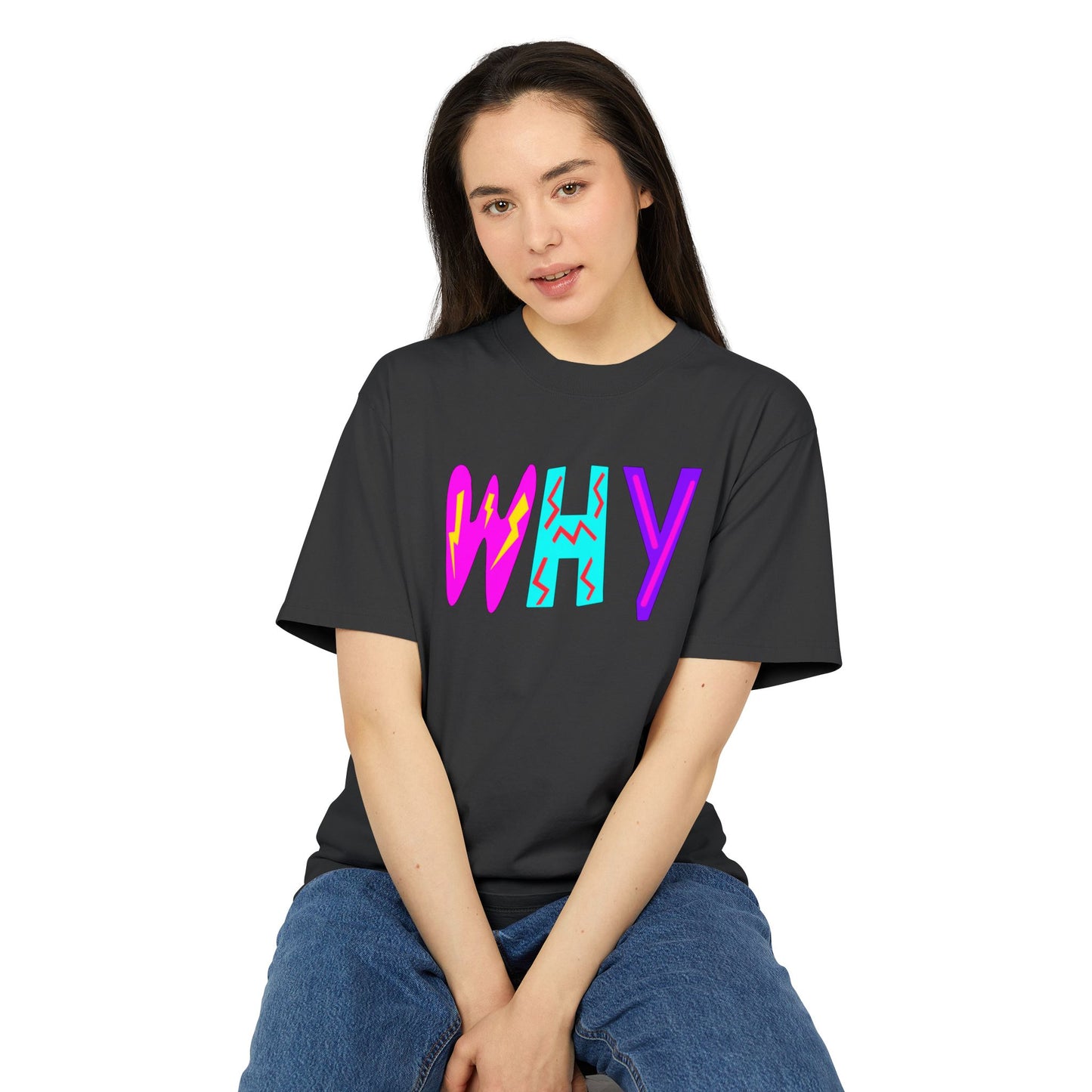 "WHY" Unisex Heavy Faded Tee