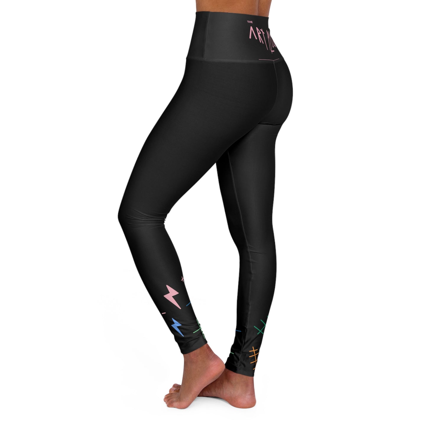 "LOST NIGHT" High Waisted Yoga Leggings (AOP)