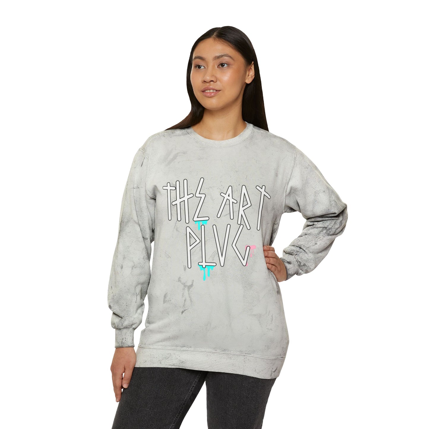 "TAP DRIP" Unisex Color Blast Crewneck Sweatshirt