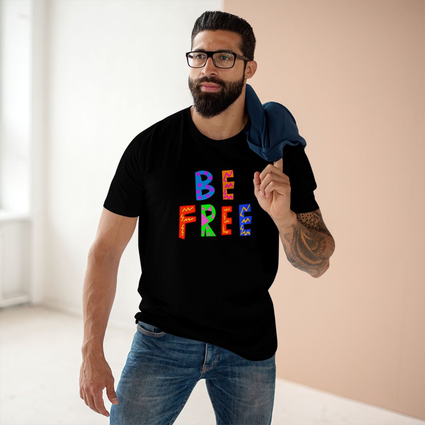 "BE FREE" Unisex Staple Tee