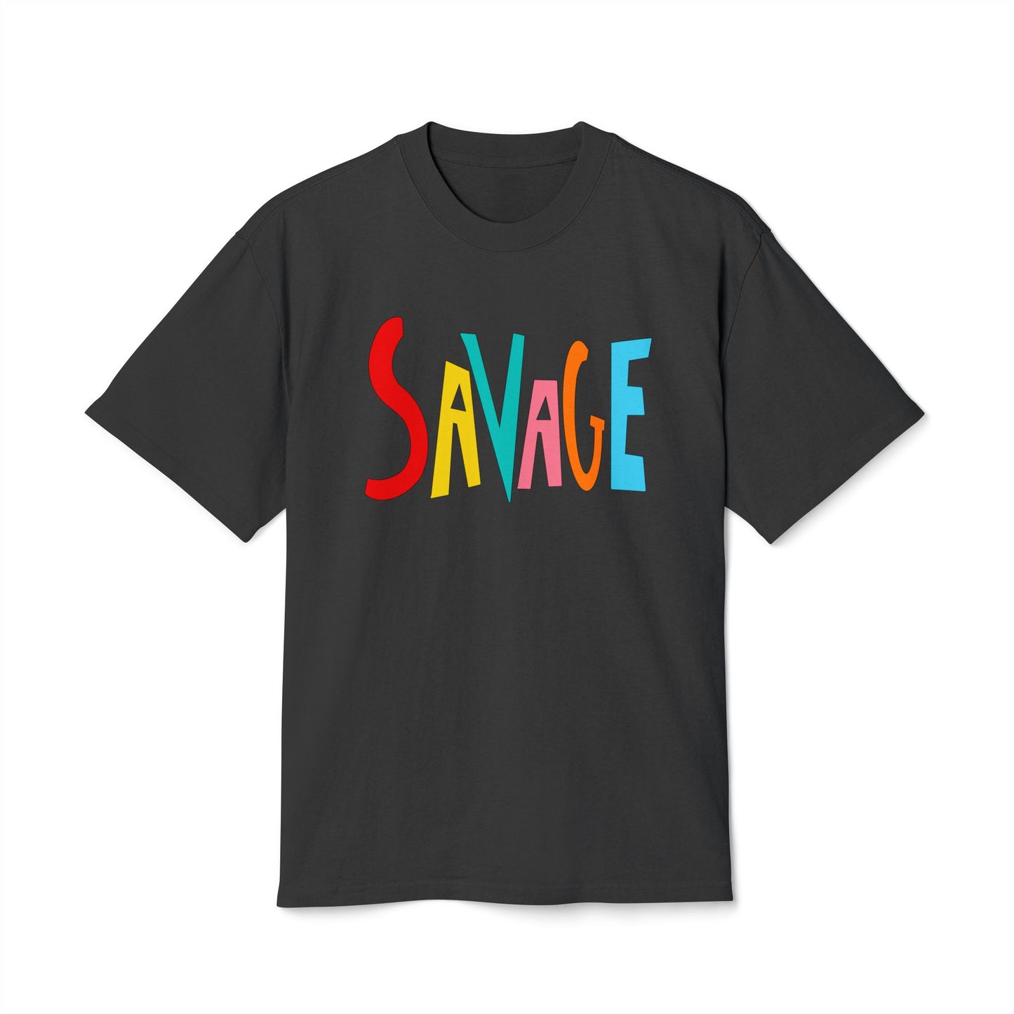 "SAVAGE" Unisex Heavy Faded Tee