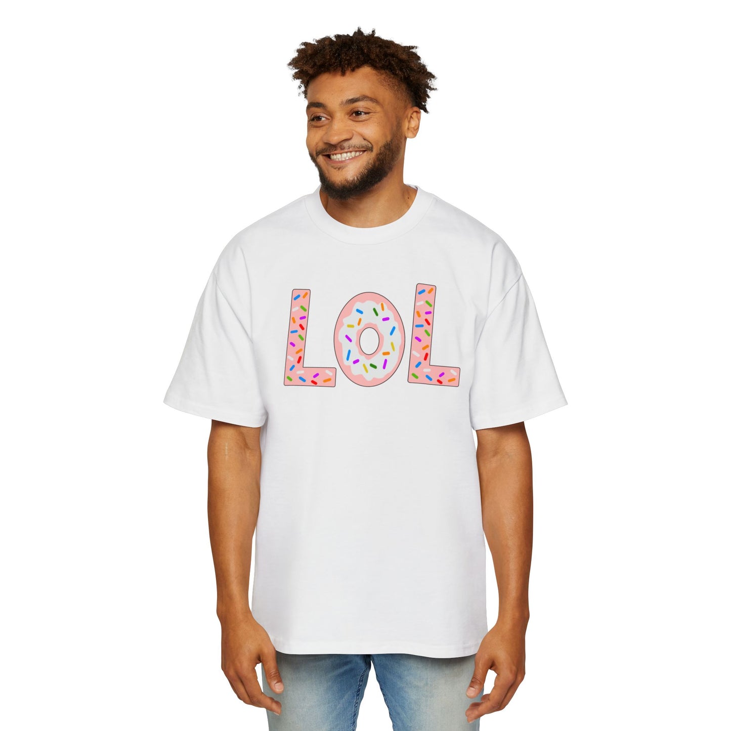 "LOL" Unisex Heavy Oversized Tee