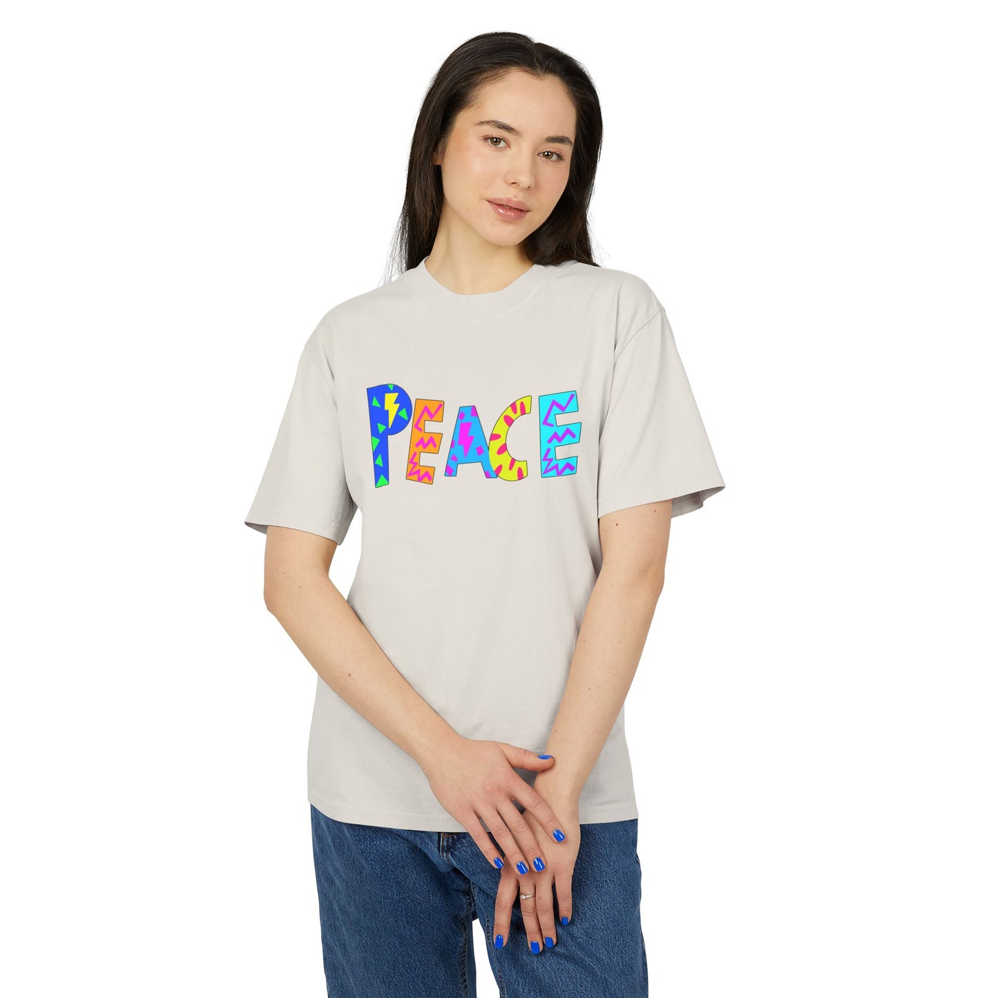 "PEACEOUT" Unisex Heavy Faded Tee