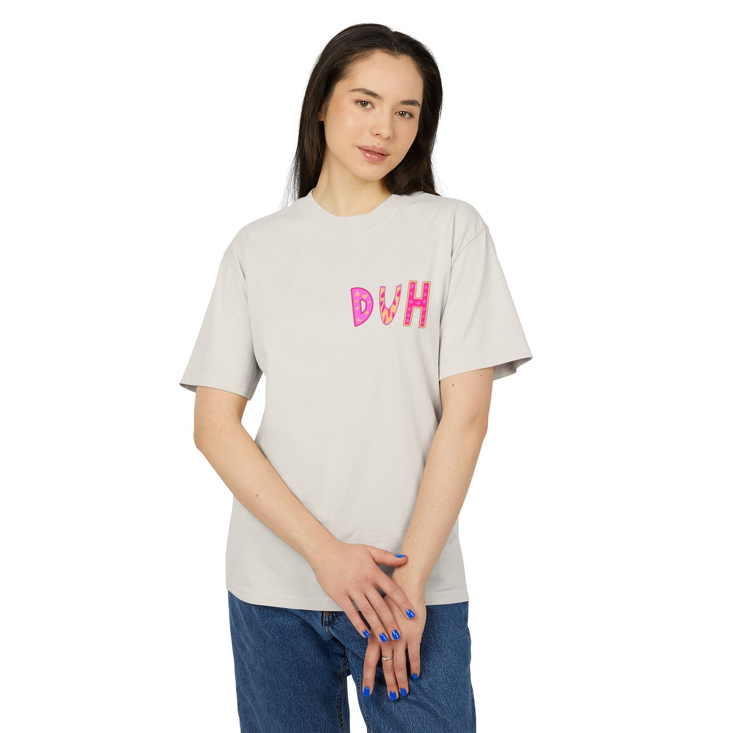 "DUH" Unisex Heavy Faded Tee