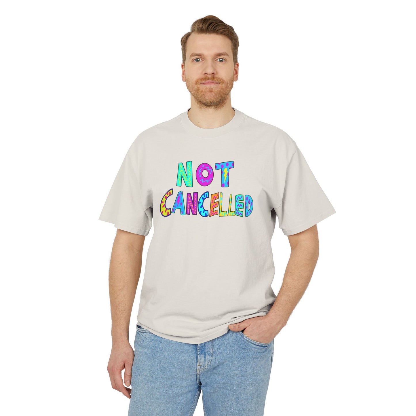 "NOT CANCELLED" Unisex Heavy Faded Tee