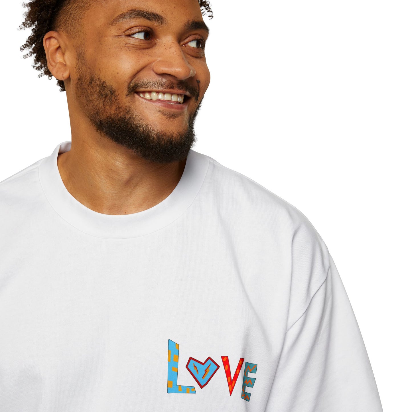 "LOVE" Unisex Heavy Oversized Tee