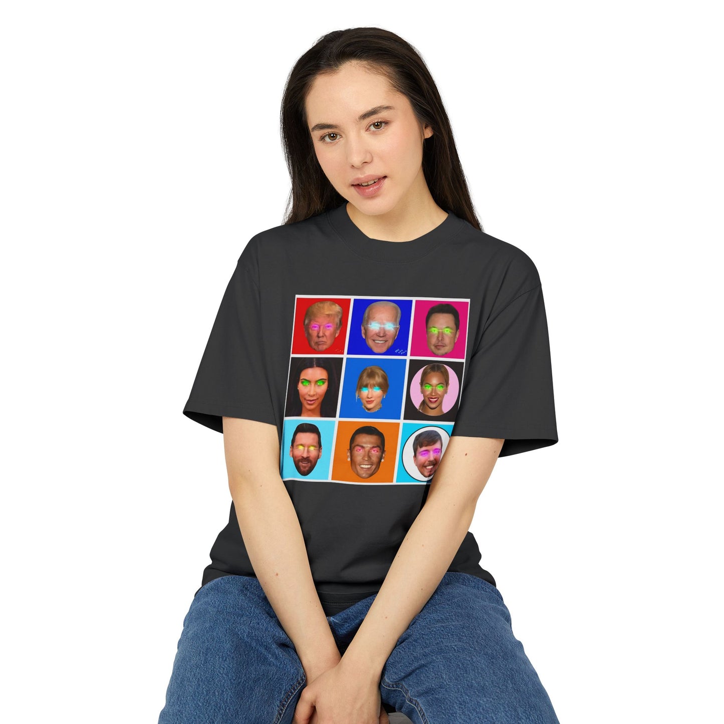 "CELEB SQUARE" Unisex Heavy Faded Tee