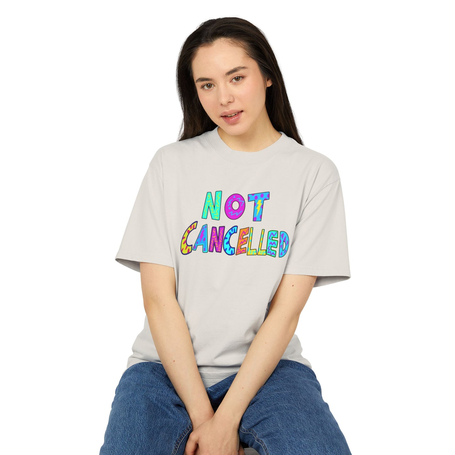 "NOT CANCELLED" Unisex Heavy Faded Tee