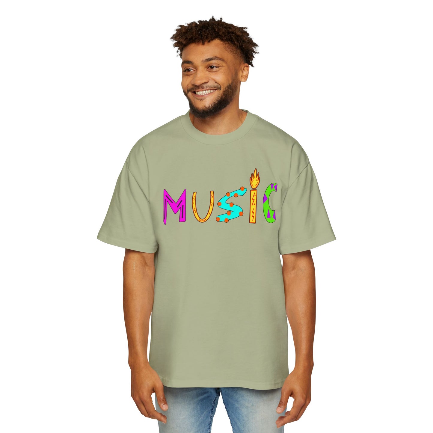 "MUSIC" Heavy Tee