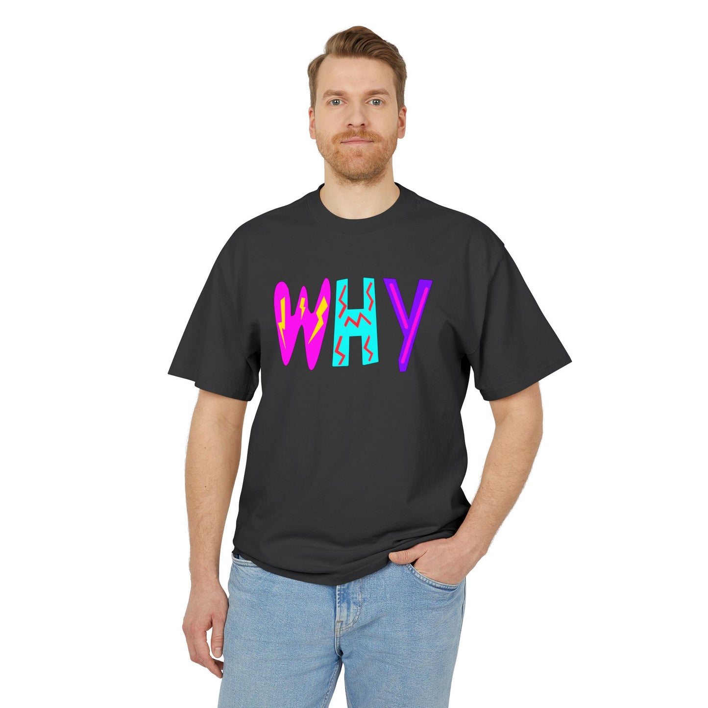 "WHY" Unisex Heavy Faded Tee