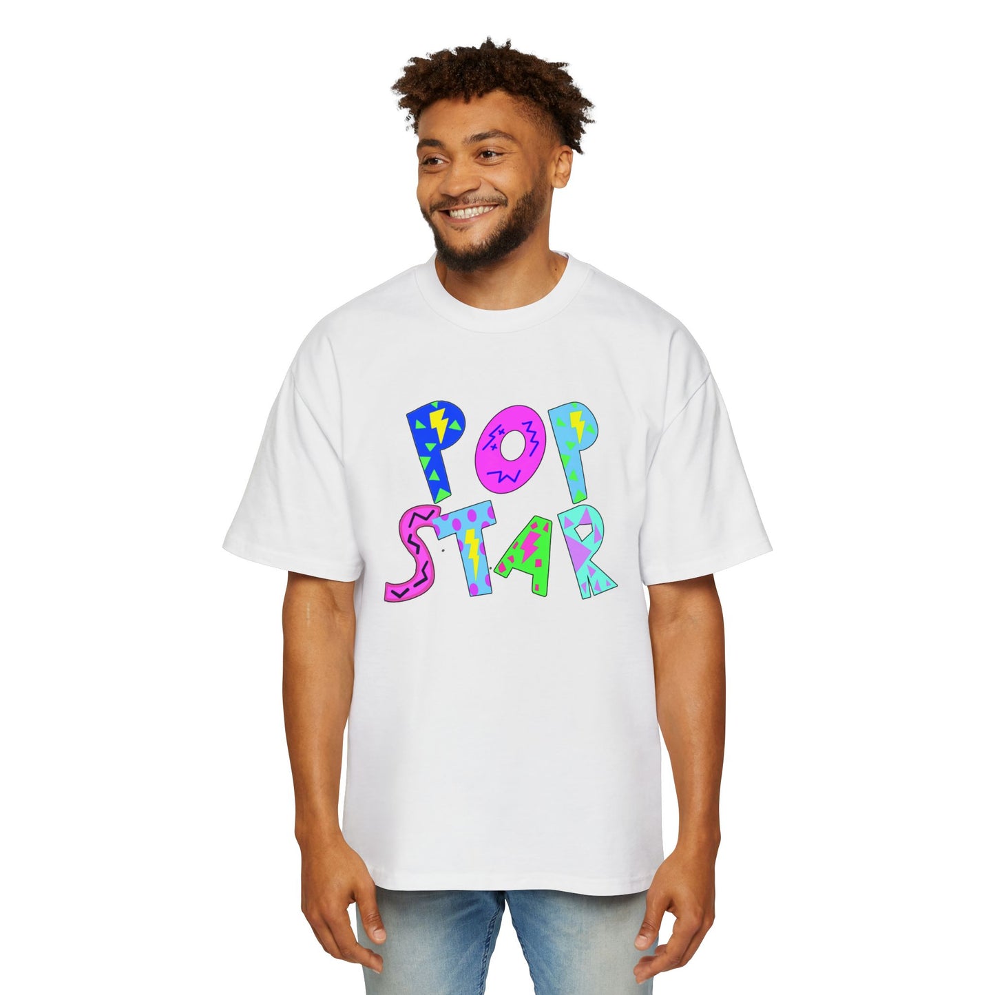 "POP STAR" Unisex Heavy Oversized Tee