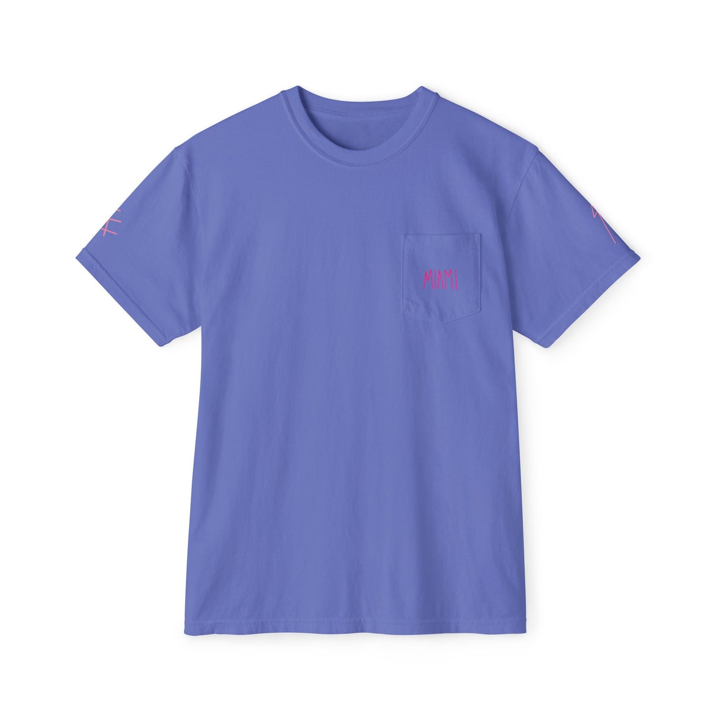 "Miami" Unisex Garment-Dyed Pocket T-Shirt