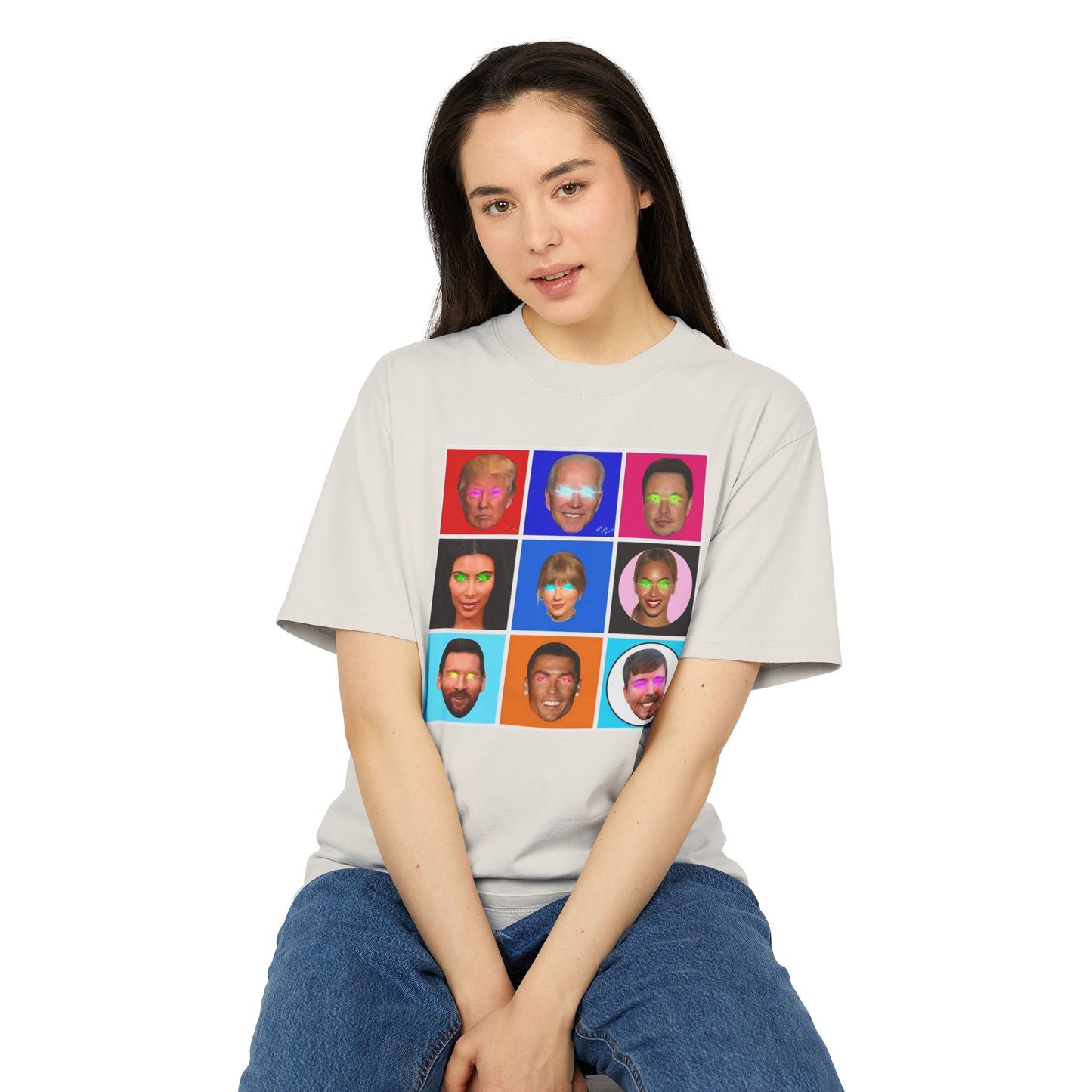 "CELEB SQUARE" Unisex Heavy Faded Tee