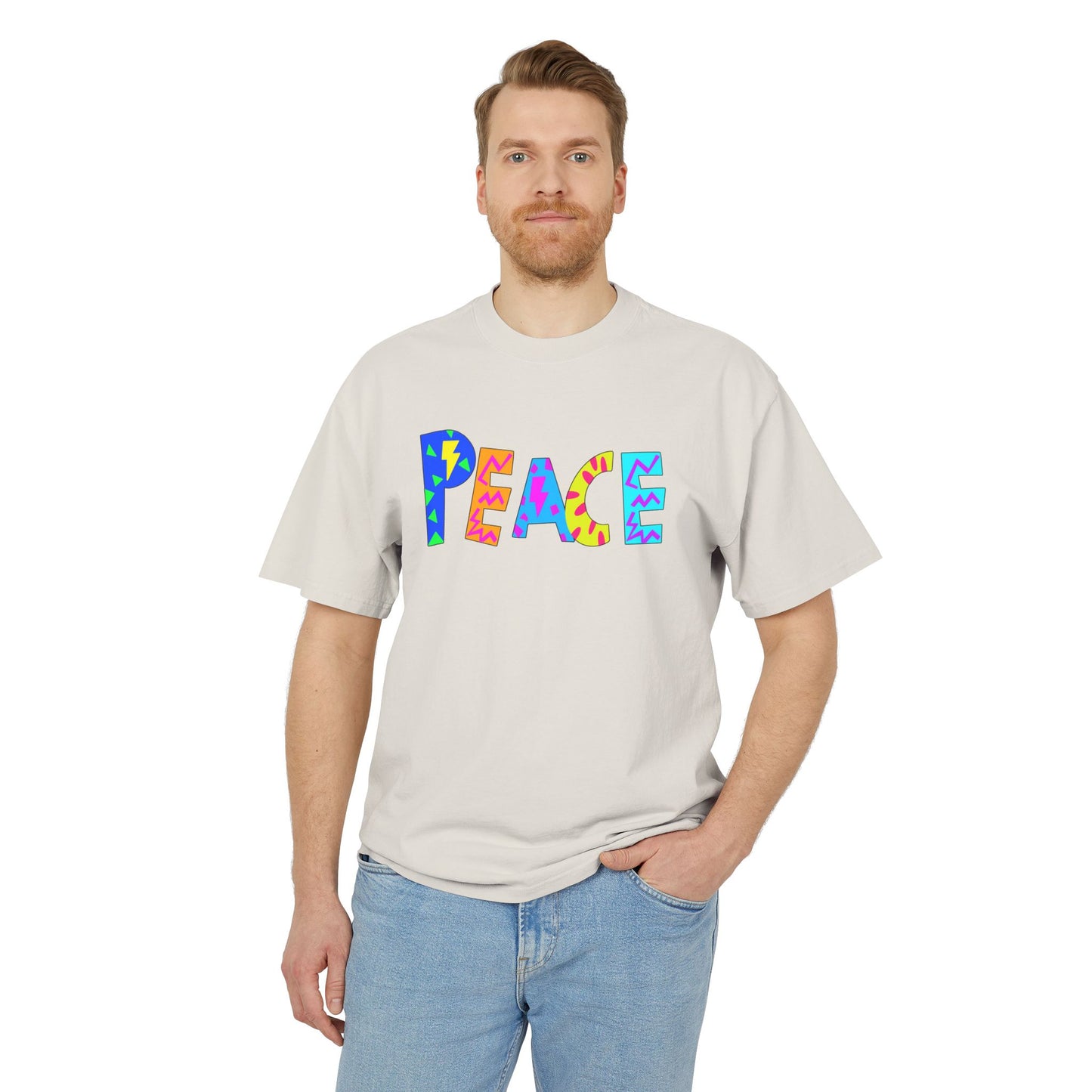 "PEACEOUT" Unisex Heavy Faded Tee