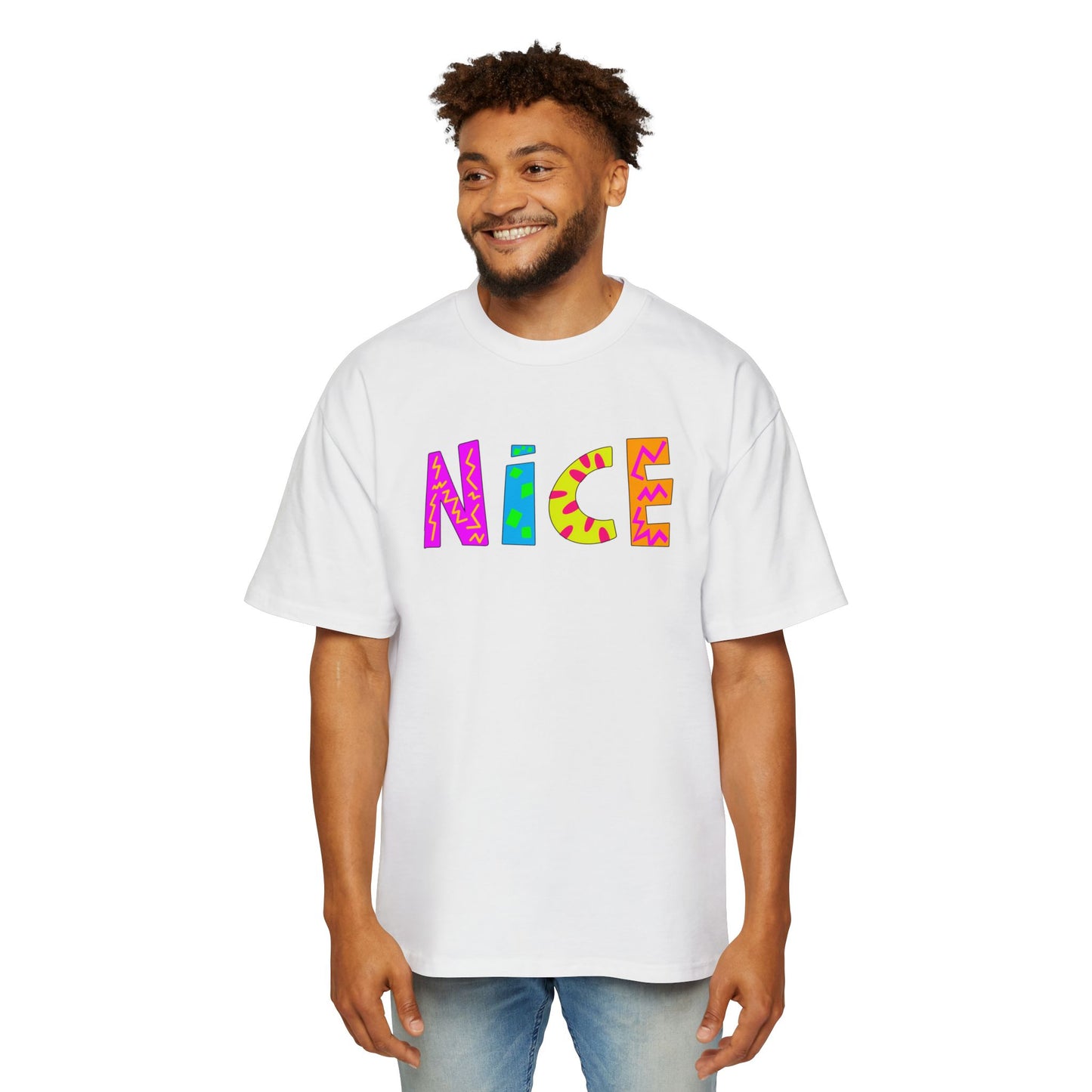 "NICE" Heavy Oversized Tee