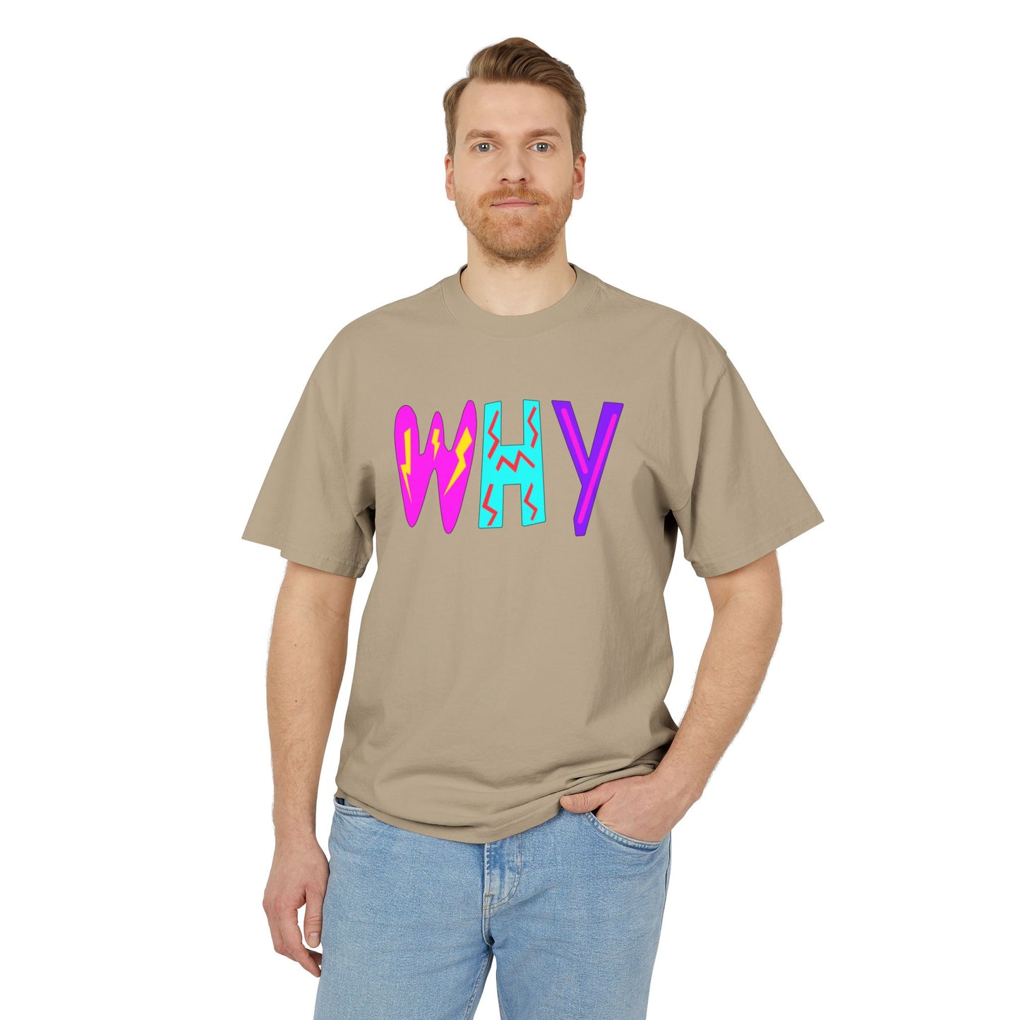 "WHY" Unisex Heavy Faded Tee