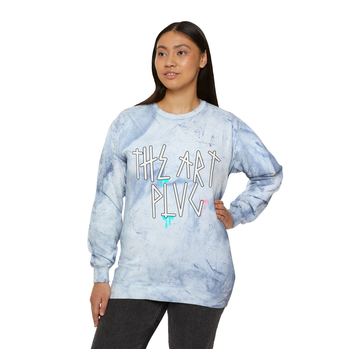 "TAP DRIP" Unisex Color Blast Crewneck Sweatshirt