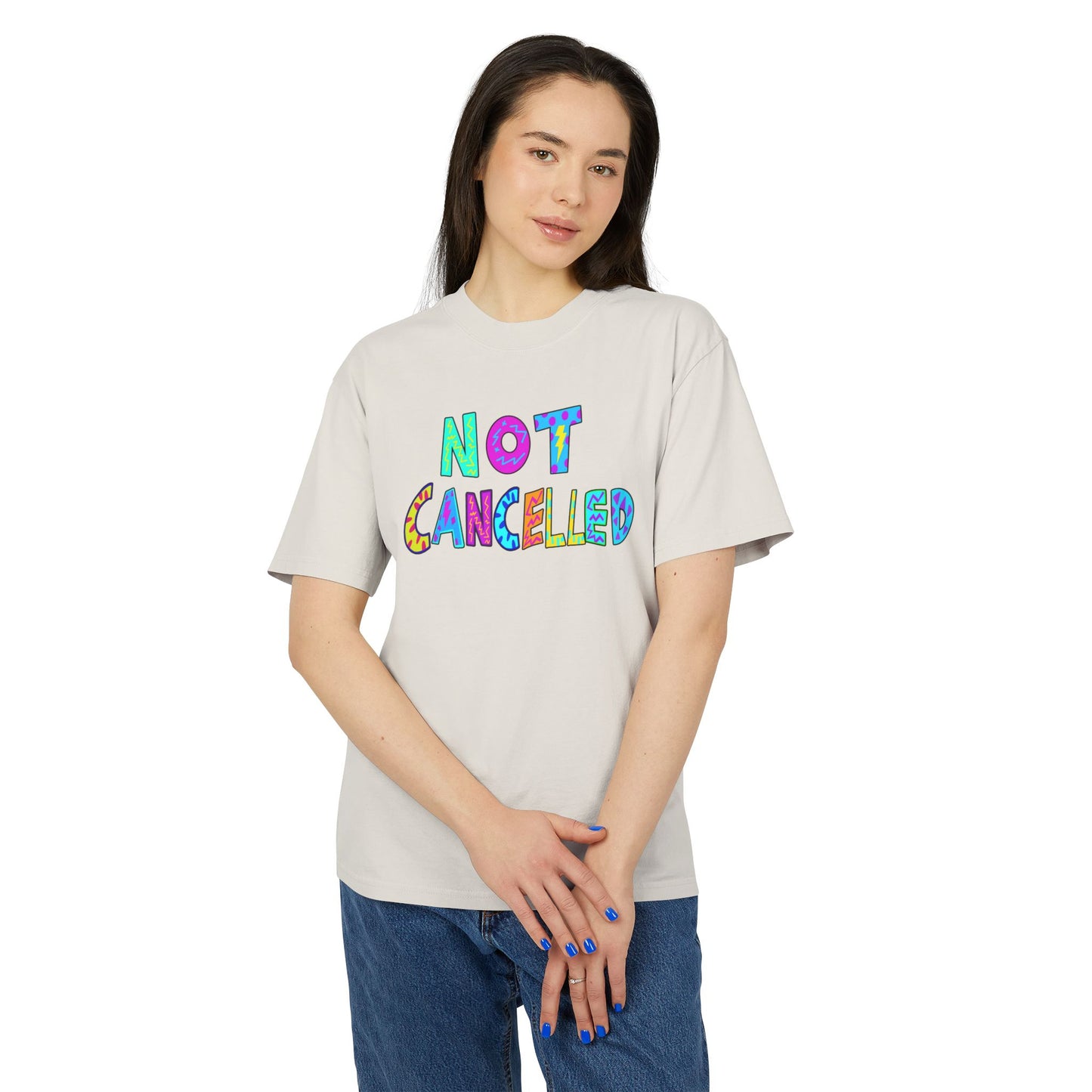 "NOT CANCELLED" Unisex Heavy Faded Tee