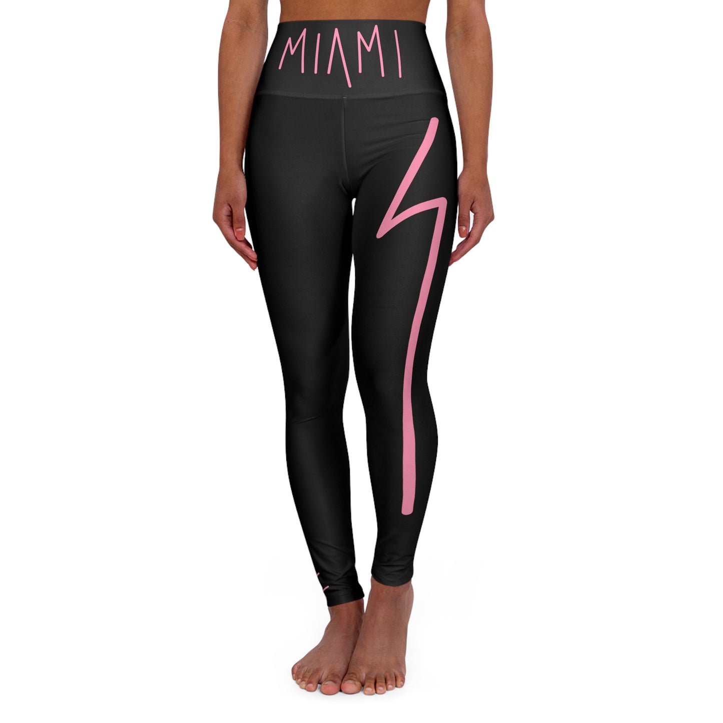 "SUPER BOLTA" High Waisted Yoga Leggings (AOP)