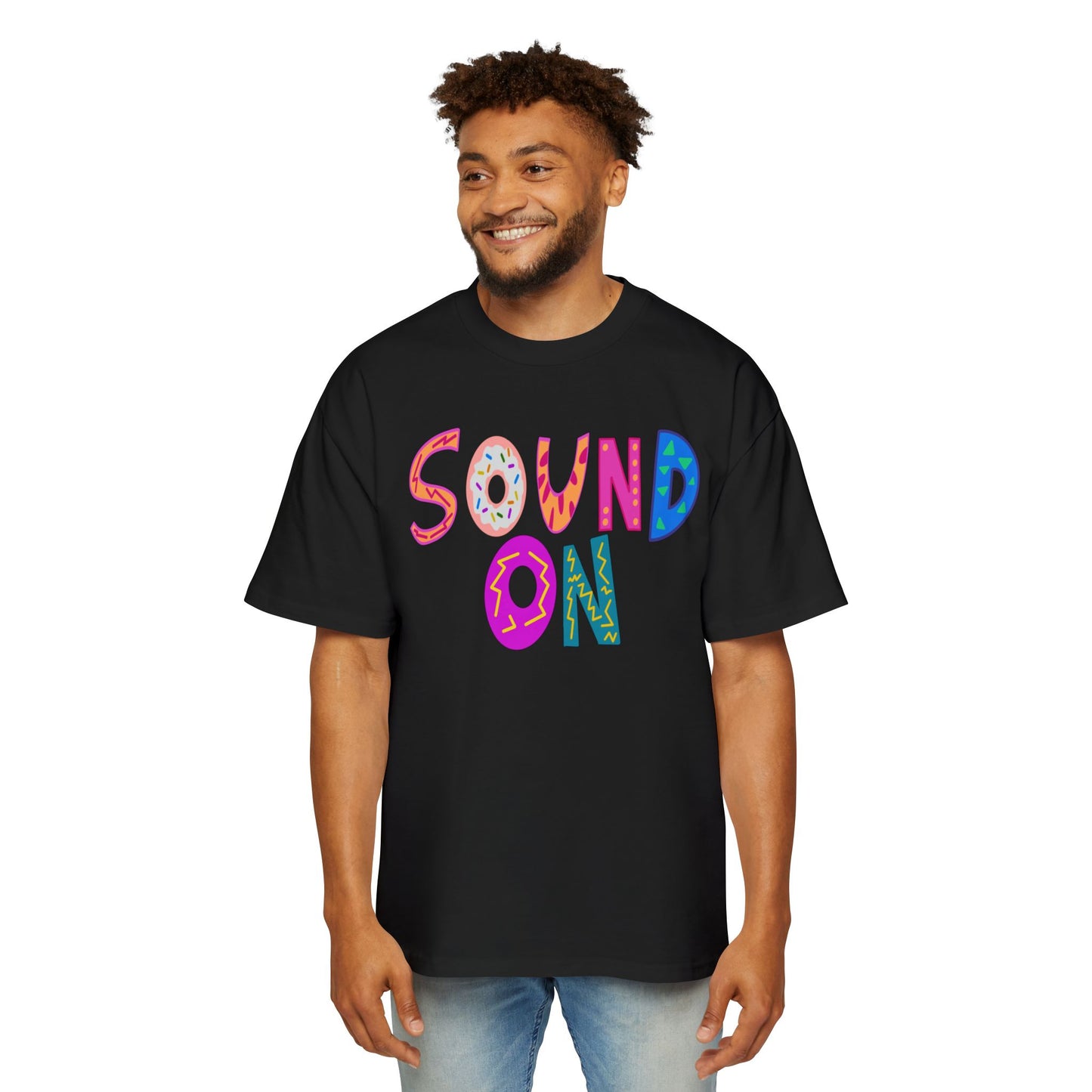 "SOUND ON" Heavy Oversized Tee