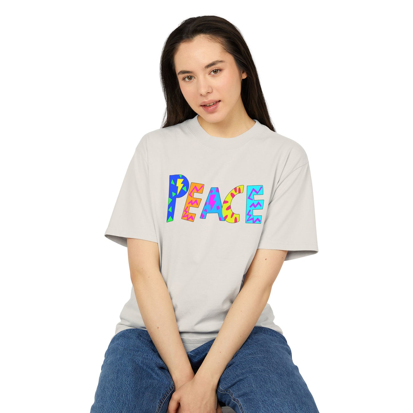 "PEACEOUT" Unisex Heavy Faded Tee