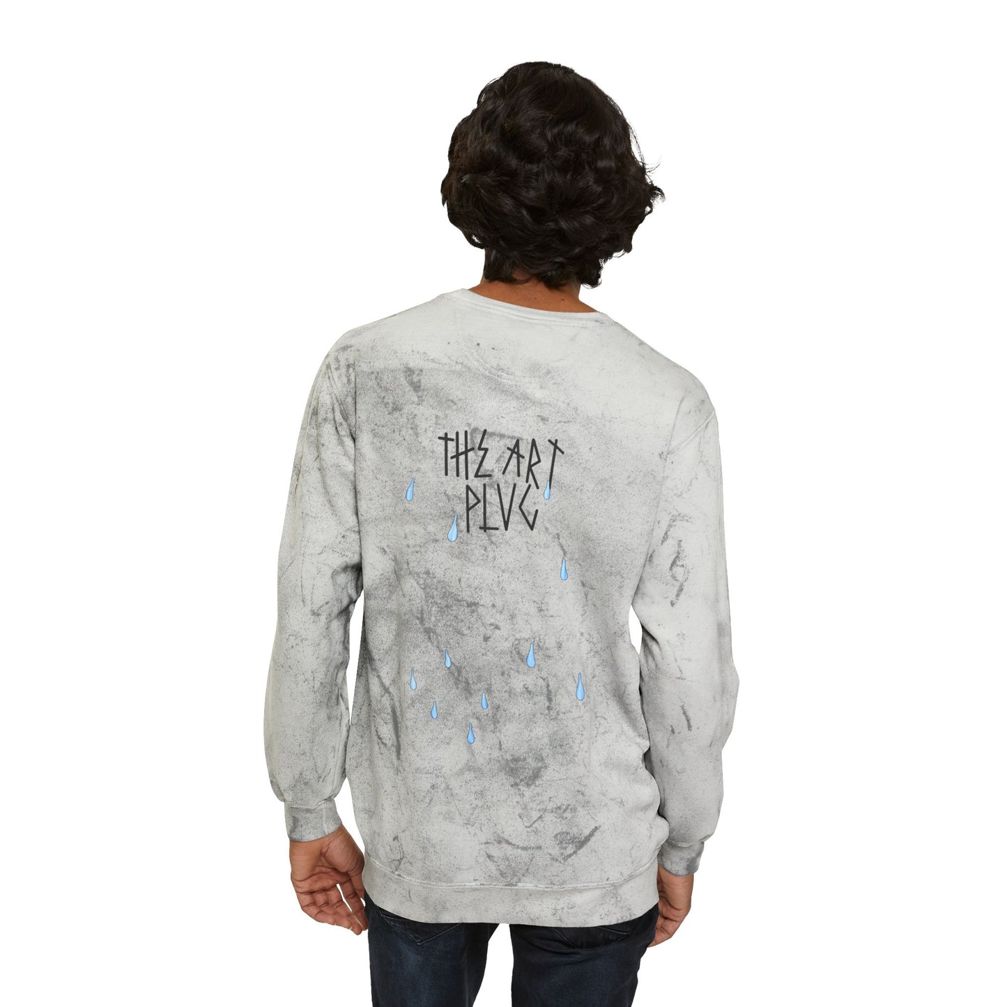 "IT'S WET" Unisex Color Blast Crewneck Sweatshirt