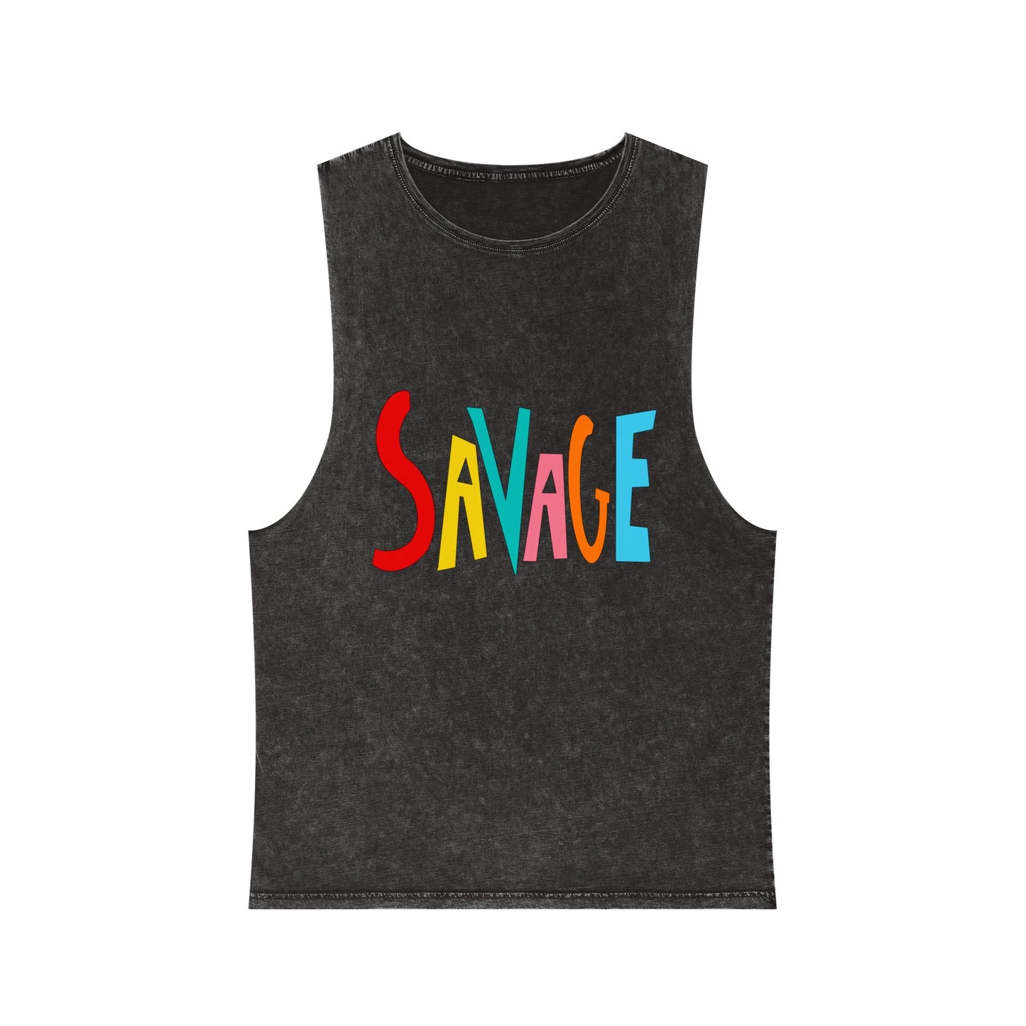 SAVAGE Unisex Stonewash Tank Top